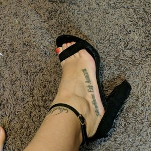 Lulu's chunky heels